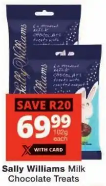 Checkers Sally Williams Milk Chocolate Treats offer