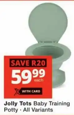 Checkers Jolly Tots Baby Training Potty offer