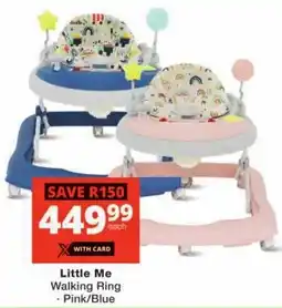 Checkers Little Me Walking Ring offer