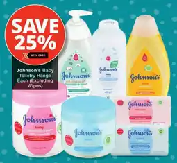 Checkers Johnson's Baby Toiletry Range offer
