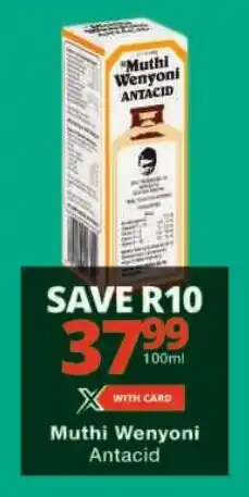 Checkers Muthi Wenyoni Antacid offer