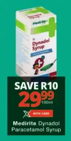 Checkers Medirite Dynadol Paracetamol Syrup offer