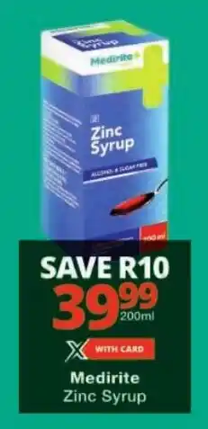 Checkers Medirite Zinc Syrup offer
