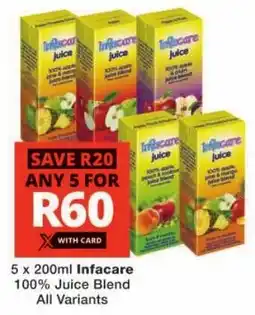 Checkers Infacare 100% Juice Blend All Variants offer