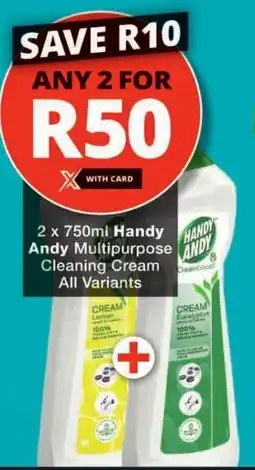 Checkers Handy Andy Multipurpose Cleaning Cream All Variants offer