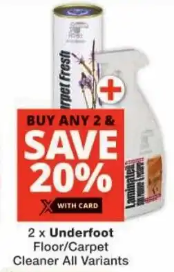 Checkers Underfoot Floor/ Carpet Cleaner All Variants offer