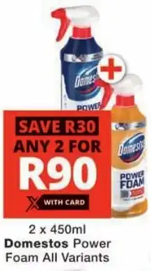 Checkers Domestos Power Foam All Variants offer
