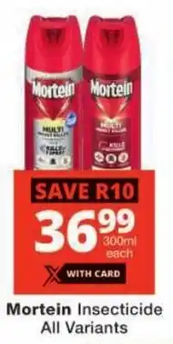 Checkers Mortein Insecticide All Variants offer