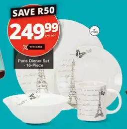 Checkers Paris Dinner Set offer