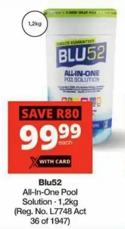 Checkers Blu52 All-In-One Pool Solution offer