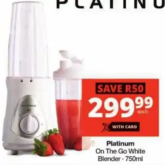 Checkers Platinum On The Go White Blender offer