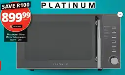 Checkers Platinum Silver Mirror Microwave Oven offer