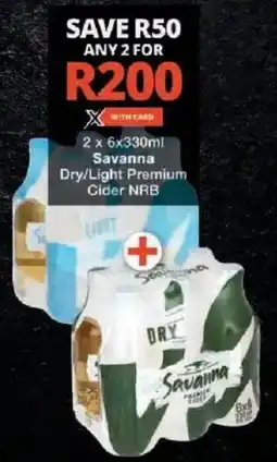 Checkers Liquor Shop Savanna Dry/ Light Premium Cider NRB offer