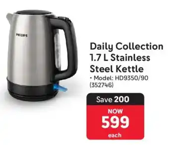 Makro Philips Daily Collection Stainless Steel Kettle offer