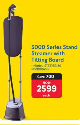 Makro Philips 3000 Series Stand Steamer with Tilting Board offer