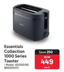 Makro Philips Essentials Collection 1000 Series Toaster offer