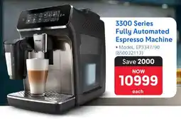 Makro Philips 3300 Series Fully Automated Espresso Machine offer