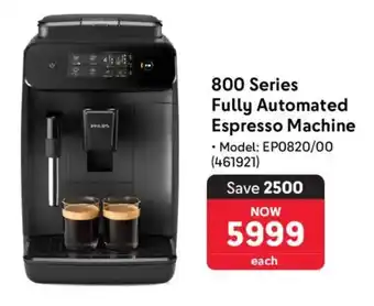 Makro Philips 800 Series Fully Automated Espresso Machine offer
