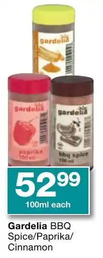Checkers Gardelia BBQ Spice/ Paprika/ Cinnamon offer