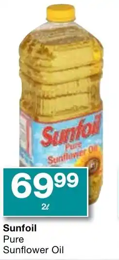 Checkers Sunfoil Pure Sunflower Oil offer
