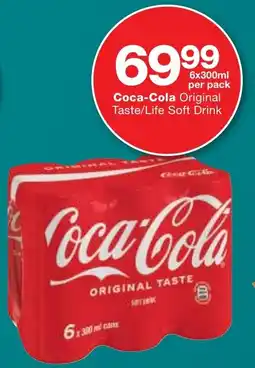 Checkers Coca-Cola Original Taste/ Life Soft Drink offer