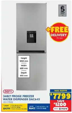 Russells Defy fridge freezer water dispenser offer