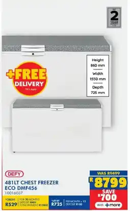 Russells Defy chest freezer eco offer