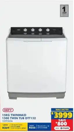 Russells Defy twinmaid 1500 twin tub offer