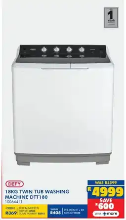 Russells Defy twin tub washing machine offer