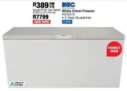 OK Furniture KIC White Chest Freezer offer