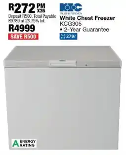 OK Furniture KIC White Chest Freezer offer