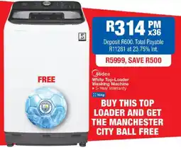 OK Furniture Midea White Top-Loader Washing Machine offer