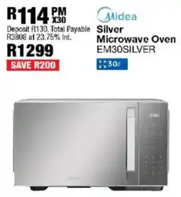 OK Furniture Midea Silver Microwave Oven offer
