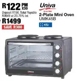 OK Furniture Univa 2-Plate Mini Oven offer