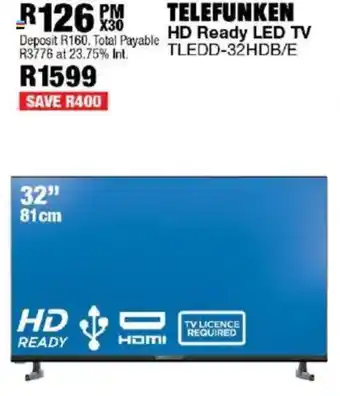 OK Furniture Telefunken 32" HD Ready LED TV offer
