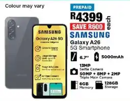 OK Furniture Samsung Galaxy A26 5G Smartphone offer