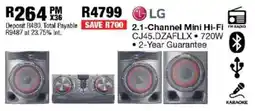 OK Furniture LG 2.1-Channel Mini Hi-Fi offer