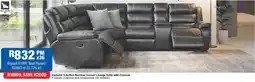 OK Furniture Camelot 2-Action Recliner Corner Lounge Suite with Console offer