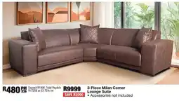OK Furniture Milan Corner Lounge Suite offer