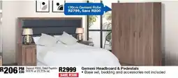 OK Furniture Gemeni Headboard & Pedestals offer