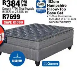 OK Furniture Sealy Hampshire Pillow-Top Base Set offer