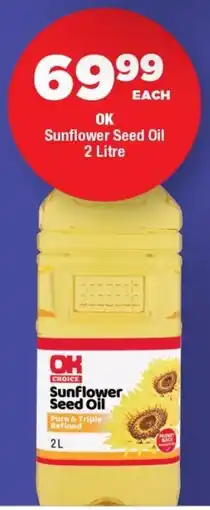 OK Foods OK Sunflower Seed Oil offer