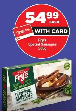 OK Foods Fry's Special Sausages offer