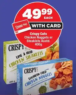 OK Foods Crispy Cuts Chicken Nuggets or Steaklets offer