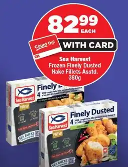 OK Foods Sea Harvest Frozen Finely Dusted Hake Fillets offer