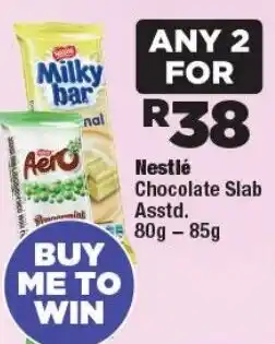 OK Foods Nestlé Chocolate Slab offer