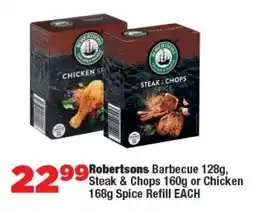 OK Foods Robertsons Barbecue, Steak & Chops or Chicken Spice Refill offer