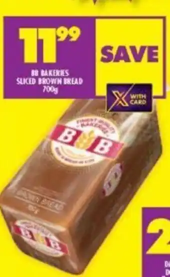 Shoprite 88 Bakeries Sliced Brown Bread 700g offer