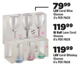 OK Foods LAV Coral Wine Glasses offer