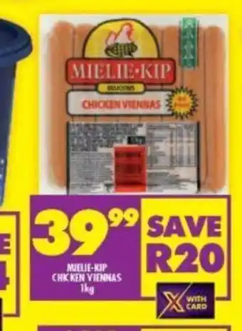 Shoprite Miele-Kip Chicken Viennas 1kg offer